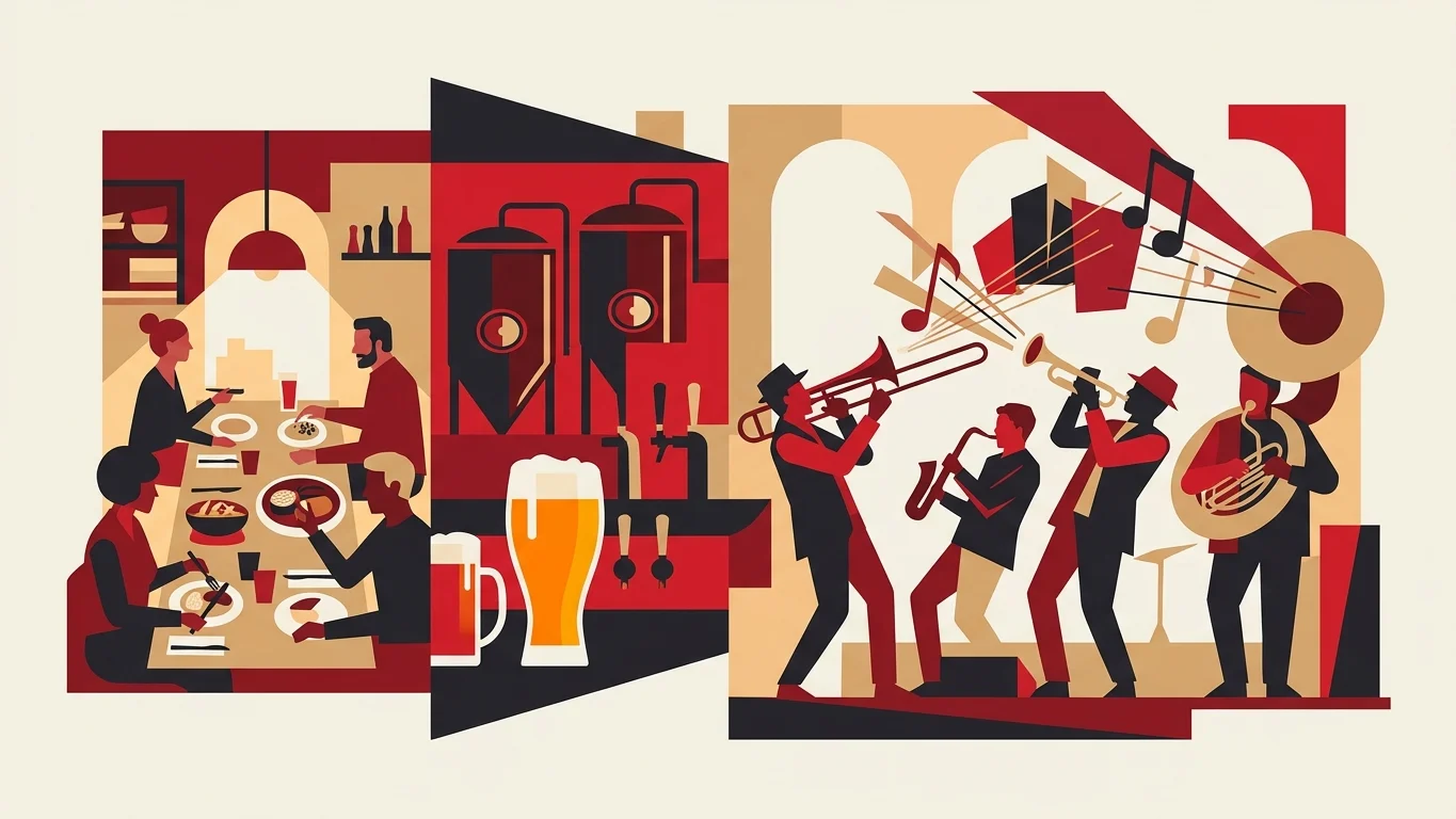 A Festive Night Out in Hjørring: Beers, Bistro Classics, and Brass Bands
